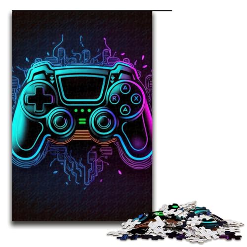 Puzzle für Erwachsene, Neon-Spiel, 1000-teiliges Holzpuzzle für Kinder ab 12 Jahren, Lernspielzeug, 1000 Teile Puzzle für Erwachsene, Neon-Spiel, 1000-teiliges Holzpuzzle für Kinder ab 12 Jahren, Lernspielzeug, 1000 Teile von mowenbingpeng