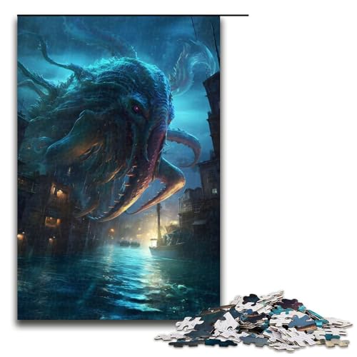 Puzzle für Erwachsene, Nightmare Titan, 1000 Teile, Holzpuzzle für Erwachsene und Kinder ab 12 Jahren, Lernspielzeug, 1000 Teile Puzzle für Erwachsene, Nightmare Titan, 1000 Teile, Holzpuzzle für Erwachsene und Kinder ab 12 Jahren, Lernspielzeug, 1000 Teile von mowenbingpeng