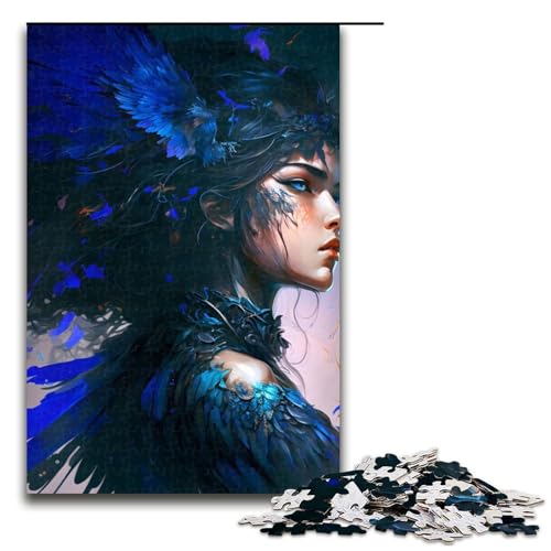 Puzzle für Erwachsene, Porträt der geflügelten Fee, 1000 Teile, Holzpuzzle für Erwachsene und Kinder ab 12 Jahren, Lernspielzeug, 1000 Teile Puzzle für Erwachsene, Porträt der geflügelten Fee, 1000 Teile, Holzpuzzle für Erwachsene und Kinder ab 12 Jahren, Lernspielzeug, 1000 Teile von mowenbingpeng