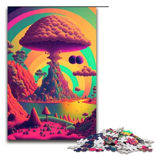Puzzle für Erwachsene, Psychedelische Natur, 1000 Teile, Holzpuzzle für Erwachsene und Kinder ab 12 Jahren, Lernspielzeug, 1000 Teile Puzzle für Erwachsene, Psychedelische Natur, 1000 Teile, Holzpuzzle für Erwachsene und Kinder ab 12 Jahren, Lernspielzeug, 1000 Teile von mowenbingpeng