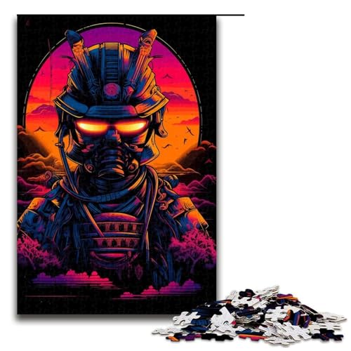 Puzzle für Erwachsene, Samurai, leuchtende Farben, 1000 Teile, Holzpuzzle für Erwachsene und Kinder ab 12 Jahren, 1000 Teile Puzzle für Erwachsene, Samurai, leuchtende Farben, 1000 Teile, Holzpuzzle für Erwachsene und Kinder ab 12 Jahren, 1000 Teile von mowenbingpeng