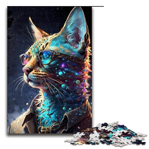 Puzzle für Erwachsene, Savannah-Katze, 1000 Teile, Holzpuzzle für Kinder ab 12 Jahren, Heimdekoration, 1000 Teile Puzzle für Erwachsene, Savannah-Katze, 1000 Teile, Holzpuzzle für Kinder ab 12 Jahren, Heimdekoration, 1000 Teile von mowenbingpeng