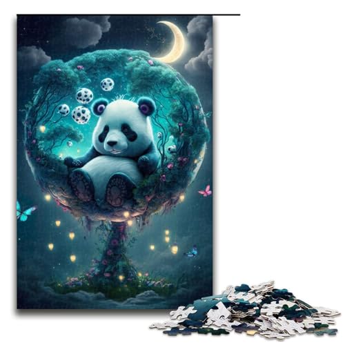 Puzzle für Erwachsene, dösender Panda, 1000-teiliges Holzpuzzle für Kinder ab 12 Jahren, Heimdekoration, 1000 Teile Puzzle für Erwachsene, dösender Panda, 1000-teiliges Holzpuzzle für Kinder ab 12 Jahren, Heimdekoration, 1000 Teile von mowenbingpeng
