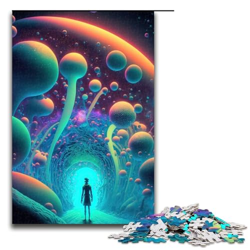 Puzzle für Erwachsene, psychedelisches 1000-teiliges Holzpuzzle für Kinder ab 12 Jahren, Lernspielzeug, 1000 Teile Puzzle für Erwachsene, psychedelisches 1000-teiliges Holzpuzzle für Kinder ab 12 Jahren, Lernspielzeug, 1000 Teile von mowenbingpeng