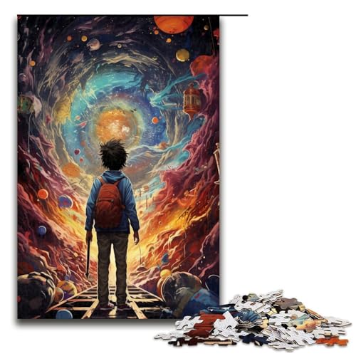 Puzzle für Erwachsene „Betreten Sie eine Fantasiewelt“ 1000 Teile Holzpuzzle für Erwachsene und Kinder ab 12 Jahren 1000 Teile (75 x 50 cm) von mowenbingpeng