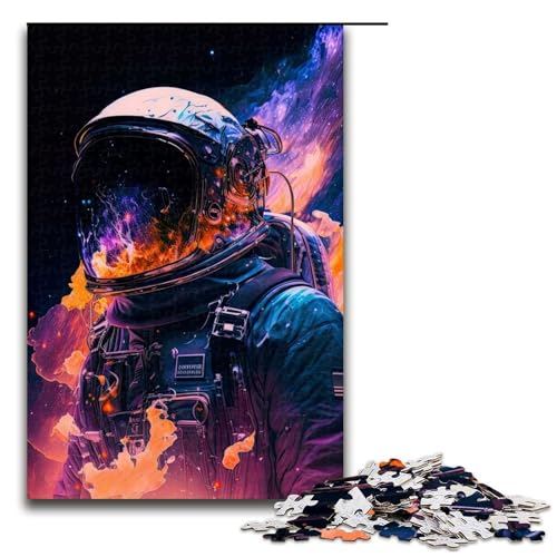 Puzzle für Erwachsene „Cosmic Explorer Chronicles“ 1000 Teile Holzpuzzle für Kinder ab 12 Jahren anspruchsvolles Spiel 1000 Teile (75 x 50 cm) von mowenbingpeng