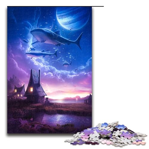 Puzzle für Erwachsene „Mystische Welten“ mit 1000 Teilen, Holzpuzzle für Erwachsene und Kinder ab 12 Jahren, Lernspielzeug, 1000 Teile Puzzle für Erwachsene „Mystische Welten“ mit 1000 Teilen, Holzpuzzle für Erwachsene und Kinder ab 12 Jahren, Lernspielzeug, 1000 Teile von mowenbingpeng