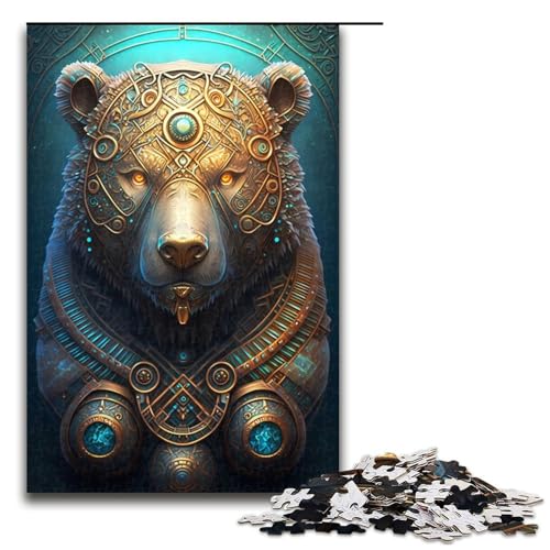 Puzzle für Erwachsene „Mystischer kosmischer Bär“, 1000 Teile, Holzpuzzle für Erwachsene und Kinder ab 12 Jahren, Lernspielzeug, 1000 Teile Puzzle für Erwachsene „Mystischer kosmischer Bär“, 1000 Teile, Holzpuzzle für Erwachsene und Kinder ab 12 Jahren, Lernspielzeug, 1000 Teile von mowenbingpeng