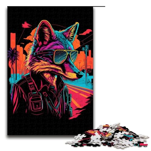 Puzzle für Erwachsene „Red Fox Spy Gangster“, 1000 Teile, Holzpuzzle für Erwachsene und Kinder ab 12 Jahren, Lernspielzeug, 1000 Teile Puzzle für Erwachsene „Red Fox Spy Gangster“, 1000 Teile, Holzpuzzle für Erwachsene und Kinder ab 12 Jahren, Lernspielzeug, 1000 Teile von mowenbingpeng