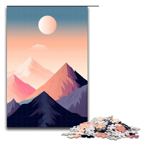 Puzzle für Erwachsene „Ruhe in den Bergen“, 1000 Teile, Holzpuzzle für Erwachsene und Kinder ab 12 Jahren, 1000 Teile Puzzle für Erwachsene „Ruhe in den Bergen“, 1000 Teile, Holzpuzzle für Erwachsene und Kinder ab 12 Jahren, 1000 Teile von mowenbingpeng