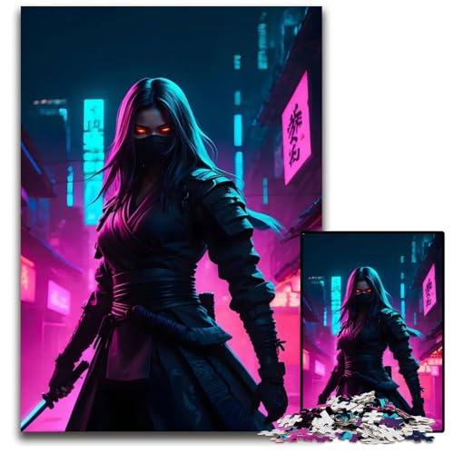 Puzzle für Erwachsene 1000 Kämpferinnen NeonPuzzles für Erwachsene Geburtstage und Feiertage 1000 Teile (75 x 50 cm) von mowenbingpeng