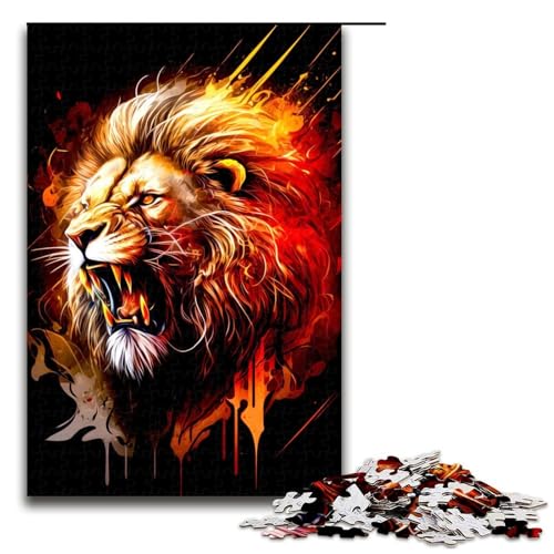 Puzzle für Erwachsene 1000 Stück Löwen-Puzzles Spiel Spielzeug Lustige 1000 PCS von mowenbingpeng