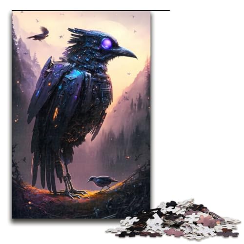 Puzzle für Erwachsene 1000 Stück Raben-Puzzles Spiel Spielzeug Lustige 1000 PCS von mowenbingpeng