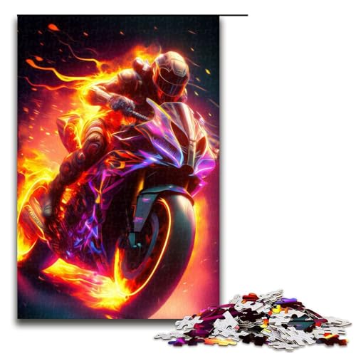 Puzzle für Erwachsene 1000 Stück Rider Puzzles Spiel Spielzeug Lustige 1000 PCS von mowenbingpeng