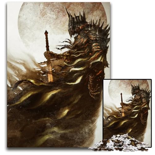 Puzzle für Erwachsene 1000 Teile „Der gefallene König“ anspruchsvolle Puzzles kreatives Familienspiel Heimdekoration Teenager 1000 PCS (75 x 50 cm) von mowenbingpeng