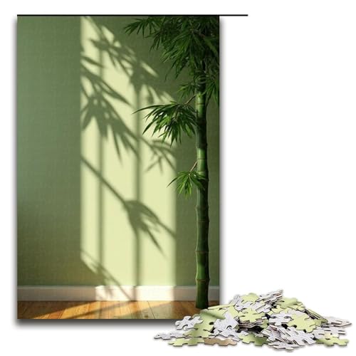 Puzzle für Erwachsene 1000 Teile Bambusschatten Puzzle Lernspiele für Zuhause DIY-Spielzeug tolles Geschenk für Spiele 1000 Teile (75 x 50 cm) von mowenbingpeng