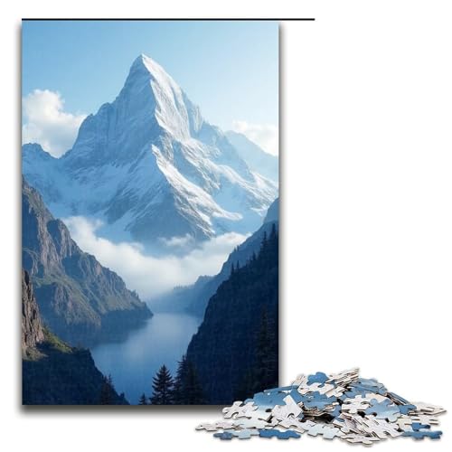 Puzzle für Erwachsene 1000 Teile Berge über Berge Puzzle Lernspiele für Zuhause DIY-Spielzeug tolles Geschenk für Spiele 1000 Teile (75 x 50 cm) von mowenbingpeng