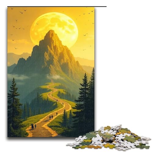 Puzzle für Erwachsene 1000 Teile Bergsteiger-Puzzle Holzpuzzle Lernspiel Herausforderungsspielzeug 1000 Teile (75 x 50 cm) von mowenbingpeng