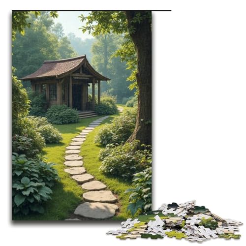 Puzzle für Erwachsene 1000 Teile Blumen am Straßenrand Heimdekoration Puzzle-Spielzeug Geschenk für die ganze Familie 1000 Teile (75 x 50 cm) von mowenbingpeng