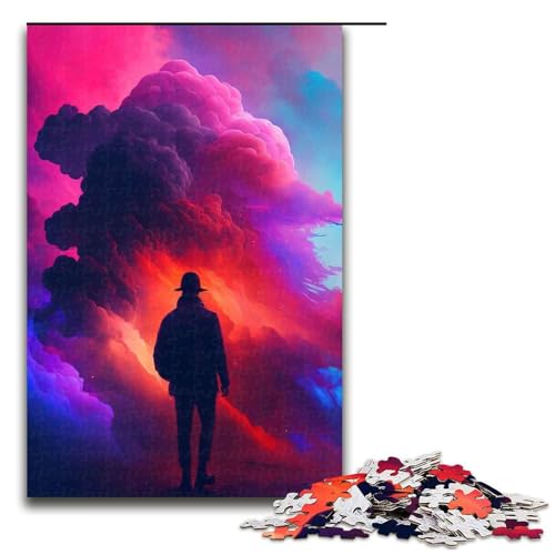 Puzzle für Erwachsene 1000 Teile Bunte Träume Holzpuzzle Lernspiel Herausforderungsspielzeug 1000 Teile (75 x 50 cm) von mowenbingpeng