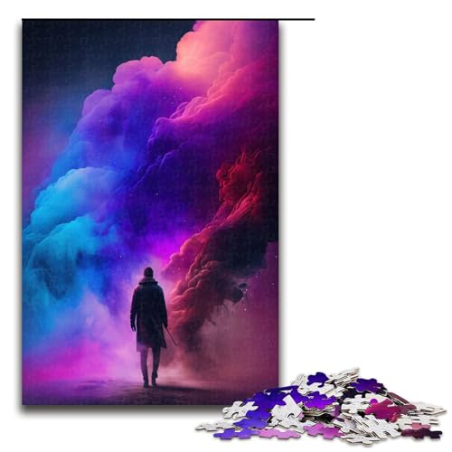 Puzzle für Erwachsene 1000 Teile Colourful Dreams14 Holzpuzzle für Kinder Lernspiel 1000 Teile (75 x 50 cm) von mowenbingpeng