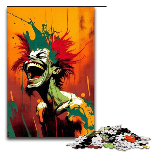 Puzzle für Erwachsene 1000 Teile Comic-Wahnsinn Puzzle Lernspiele für Zuhause DIY-Spielzeug tolles Geschenk für Spiele 1000 Teile (75 x 50 cm) von mowenbingpeng