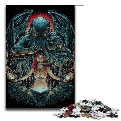 Puzzle für Erwachsene 1000 Teile Cosmic Cult Puzzle Holzpuzzle Lernspiel Herausforderungsspielzeug 1000 Teile (75 x 50 cm) von mowenbingpeng