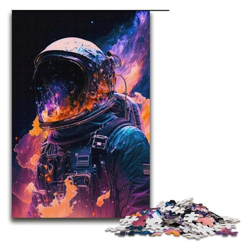 Puzzle für Erwachsene 1000 Teile Cosmic Explorer Chronicles Papierpuzzle für Kinder Lernspiel 1000 Teile (38 x 26 cm) von mowenbingpeng