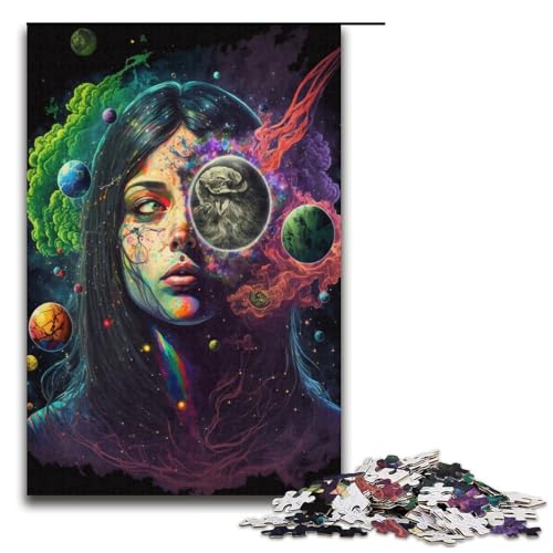 Puzzle für Erwachsene 1000 Teile Cosmic High Papierpuzzle für Kinder Lernspiel 1000 Teile (38 x 26 cm) von mowenbingpeng