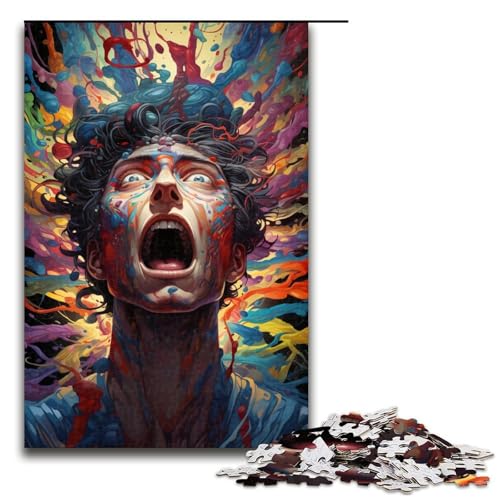 Puzzle für Erwachsene 1000 Teile Cosmic Monster Unmögliches Puzzle Familienspiel Stressabbau Schwierige Herausforderung 1000 Teile (75 x 50 cm) von mowenbingpeng