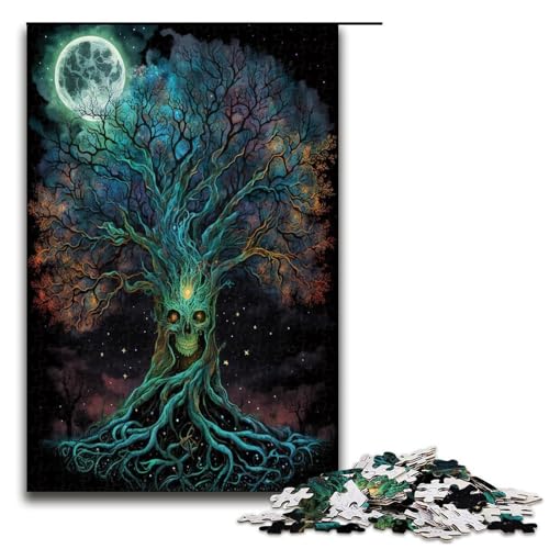 Puzzle für Erwachsene 1000 Teile Der Baum des Lebens Heimdekoration Puzzle Spielzeug Angebot als Geschenk für die ganze Familie 1000 PCS (75x50cm) von mowenbingpeng
