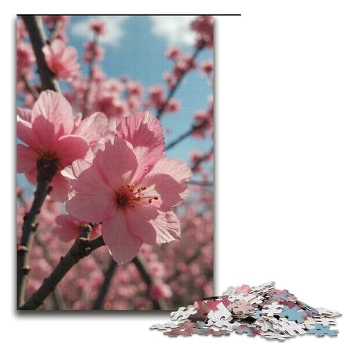 Puzzle für Erwachsene 1000 Teile Der Frühling ist da Holzpuzzle für Kinder Lernspiel 1000 Teile (38 x 26 cm) von mowenbingpeng