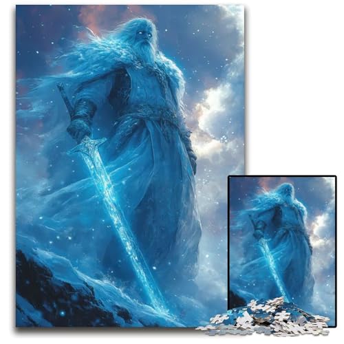 Puzzle für Erwachsene 1000 Teile Eiskönig Unmögliches Puzzle für Erwachsene pädagogisches Denkspiel künstlerische HeimbüroDekoration ab 14 Jahren 1000 Teile (75 x 50 cm) von mowenbingpeng