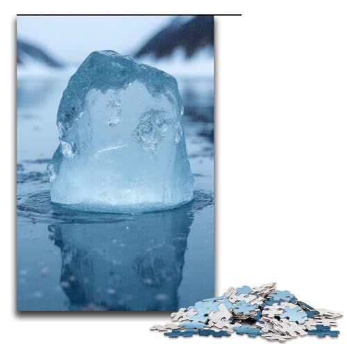 Puzzle für Erwachsene 1000 Teile Eisschmelz-Holzpuzzle für Kinder Lernspiel 1000 Teile (75 x 50 cm) von mowenbingpeng