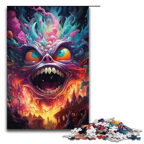 Puzzle für Erwachsene 1000 Teile Fantasie Bunte Elfen Puzzle Lernspiele für Zuhause DIY-Spielzeug tolles Geschenk für Spiele 1000 Teile (38 x 26 cm) von mowenbingpeng