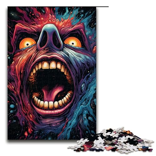 Puzzle für Erwachsene 1000 Teile Fantasie bunter Dämon Heimdekoration Puzzle-Spielzeug Geschenk für die ganze Familie 1000 Teile (75 x 50 cm) von mowenbingpeng