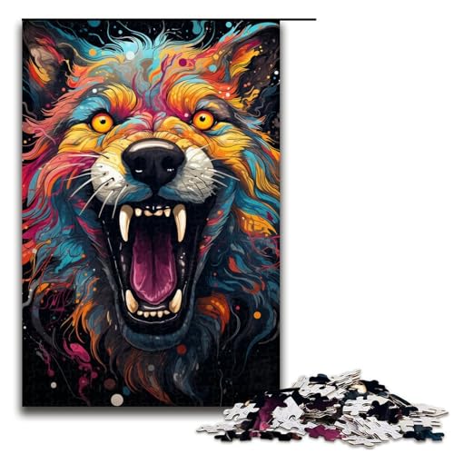 Puzzle für Erwachsene 1000 Teile Fantasie buntes Dämonen-Puzzle Geburtstagsgeschenk für Teenager ab 14 Jahren 1000 Teile (75 x 50 cm) von mowenbingpeng