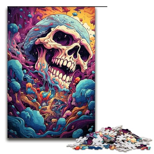 Puzzle für Erwachsene 1000 Teile Fantasie buntes Monster-Puzzle Holzpuzzle Lernspiel Herausforderungsspielzeug 1000 Teile (75 x 50 cm) von mowenbingpeng