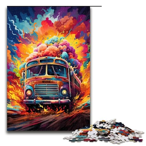 Puzzle für Erwachsene 1000 Teile Fantasy Color Kombi Holzpuzzle 1000 Teile (75 x 50 cm) von mowenbingpeng