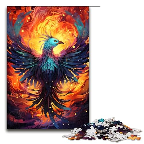 Puzzle für Erwachsene 1000 Teile Farbmalerei Phoenix-Puzzle Spiele Spielzeug Geschenk geeignet für die Schreibtischdekoration 1000 Teile (75 x 50 cm) von mowenbingpeng
