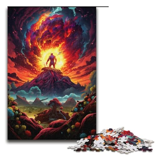 Puzzle für Erwachsene 1000 Teile Farbraum Berg Riesenpuzzle Spielspielzeug lustig 1000 Teile (38 x 26 cm) von mowenbingpeng