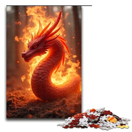 Puzzle für Erwachsene 1000 Teile Feuerdrachenbaum Geburtstagsgeschenk Geschenke für und Teenager ab 14 Jahren 1000 Teile (75 x 50 cm) von mowenbingpeng