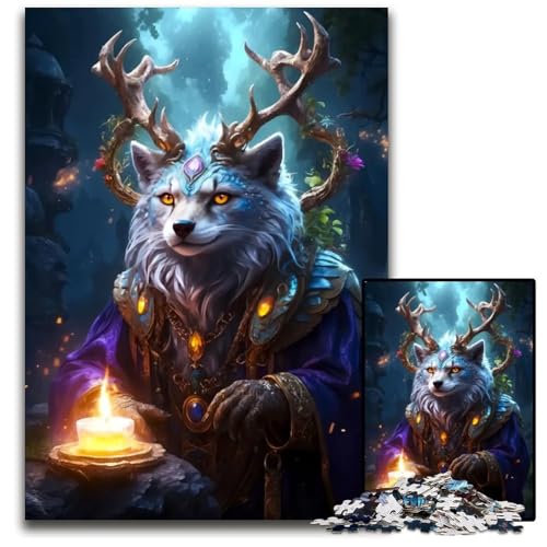 Puzzle für Erwachsene 1000 Teile Feuerzauberer Unmögliches Puzzle für Erwachsene pädagogisches Denkspiel künstlerische HeimbüroDekoration ab 14 Jahren 1000 Teile (38 x 26 cm) von mowenbingpeng