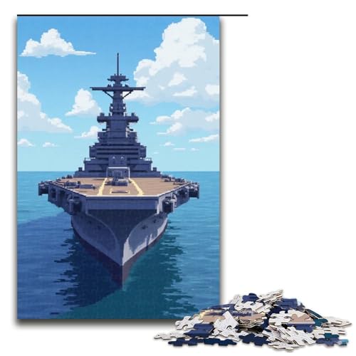 Puzzle für Erwachsene 1000 Teile Flugzeugträger-Puzzle Geburtstagsgeschenk für Teenager ab 14 Jahren 1000 Teile (75 x 50 cm) von mowenbingpeng