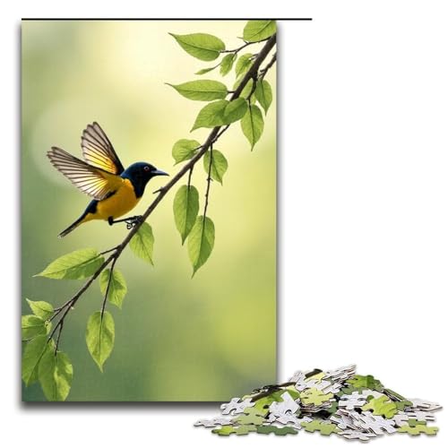 Puzzle für Erwachsene 1000 Teile Frühlings-Pirol-Puzzle Holzpuzzle Lernspiel Herausforderungsspielzeug 1000 Teile (75 x 50 cm) von mowenbingpeng