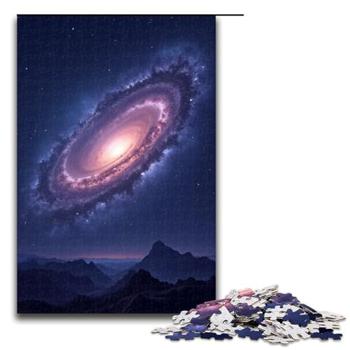 Puzzle für Erwachsene 1000 Teile Galaxie-Puzzle Holzpuzzle Lernspiel Herausforderungsspielzeug 1000 Teile (75 x 50 cm) von mowenbingpeng