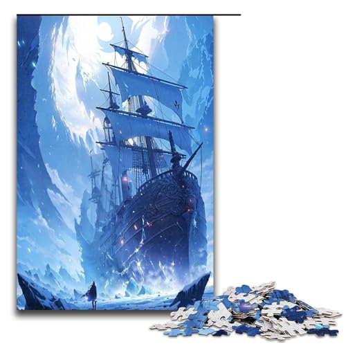 Puzzle für Erwachsene 1000 Teile Gefangen im EIS Puzzlespiele Spielzeug Geschenk geeignet als Schreibtischdekoration 1000 Teile (75 x 50 cm) von mowenbingpeng