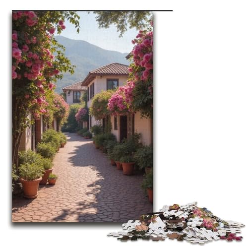 Puzzle für Erwachsene 1000 Teile Granatapfeldorf Geburtstagsgeschenk Geschenke für Teenager ab 14 Jahren 1000 Teile (38 x 26 cm) von mowenbingpeng