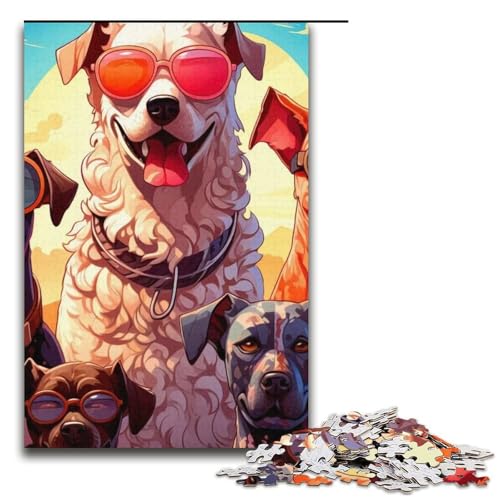 Puzzle für Erwachsene 1000 Teile Haustier-Dobermann-Puzzle Papierpuzzle Lernspiel Herausforderungsspielzeug 1000 Teile (38 x 26 cm) von mowenbingpeng