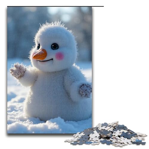 Puzzle für Erwachsene 1000 Teile Heavy Snow () Puzzle aus Holz Lernspiel Herausforderungsspielzeug 1000 Teile (75 x 50 cm) von mowenbingpeng